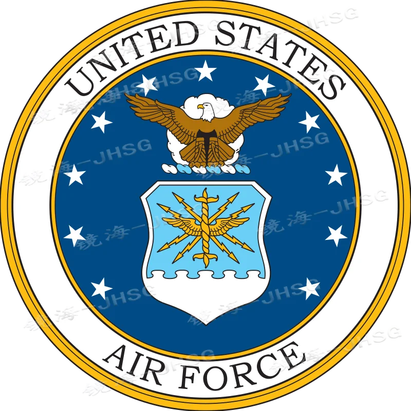 Us Air Force Sigillo Militare Decalcomania Finestra Auto Camion Laptop Computer Tazza Decalcomania-Supporto Personalizzazione