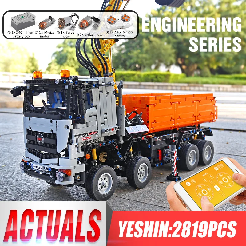 Mold King 19007 Car Toys Compatibile 42043 Arocs 3245 Off-Road High-Tech Car Assembly Modello Di Auto Building Blocks Giocattoli Per Bambini