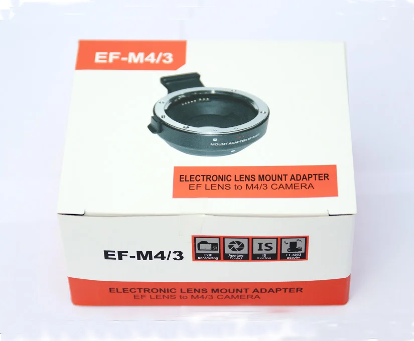 Ef-Mft Adattatore Per Montaggio Obiettivo Di Controllo Elettronico Dell'Apertura Per Fotocamera Canon Ef Ef-S A Olympus E-P1 P2 3 Panasonic Lumix Gh2/