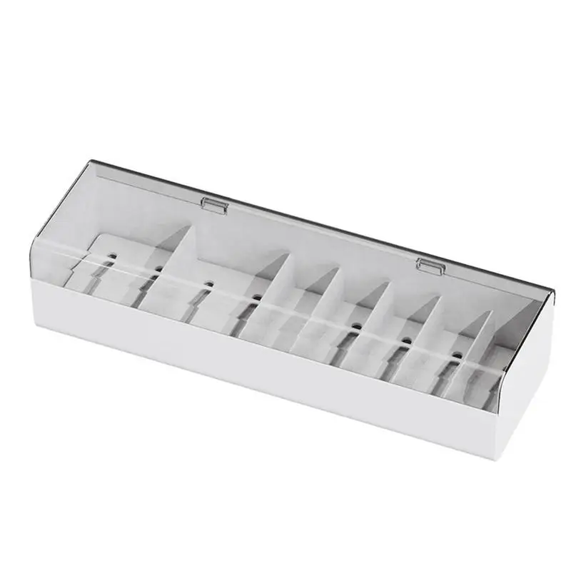 Scatola Portaoggetti Per Cavi Scatola Portaoggetti Per Cavi Usb Scatola Portaoggetti Per Cavi Con Coperchio 7 Scomparti 2 Grandi E 5 Piccoli Cavi Elet