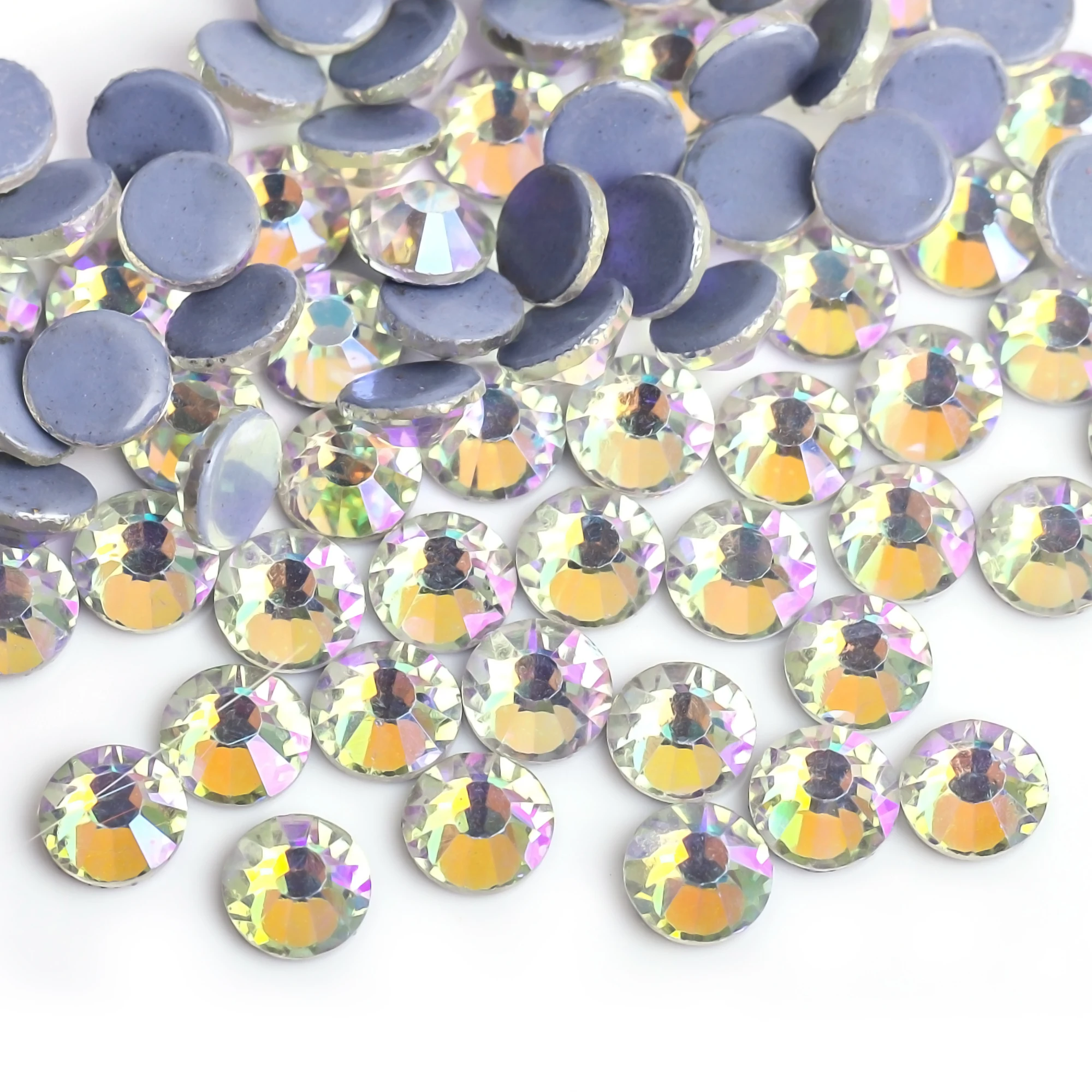 Strass Viola Cielo Ss6-Ss30 Hot Fix Flatback Strass Indumento Strass Hot-Fix Stone