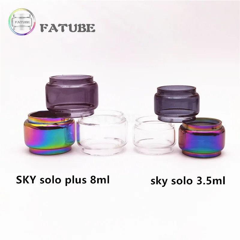 5 Pezzi Fatube Bubble Glass Cup Per Sky Solo 3.5Ml / Sky Solo Plus 8Ml Cups Class