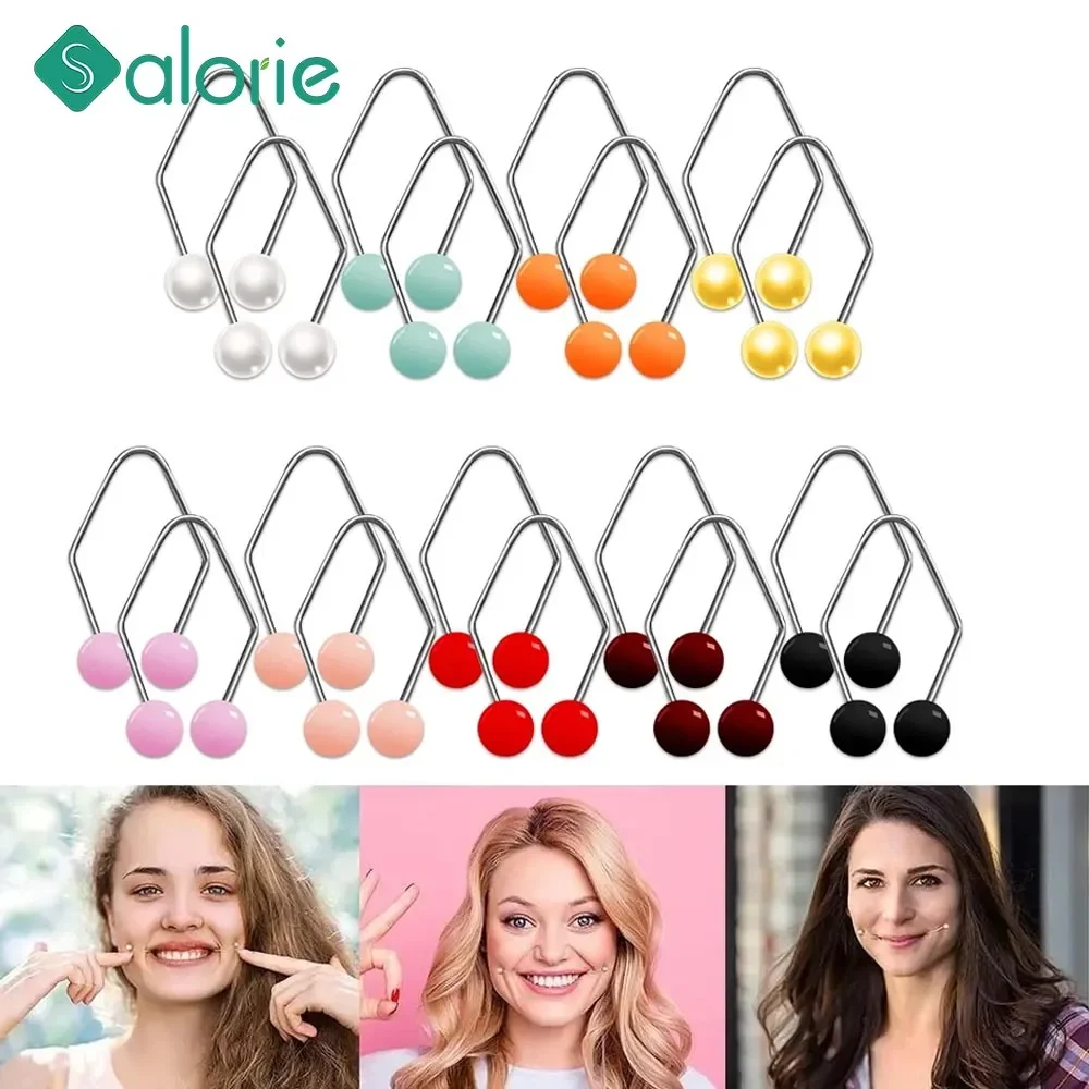 2/4Pcs Dimple Makers Dimple Trainer Clip Per Guancia Per Il Viso Facile Da Indossare Sviluppare Natural Smile Trainer Accessori Creativi Regalo
