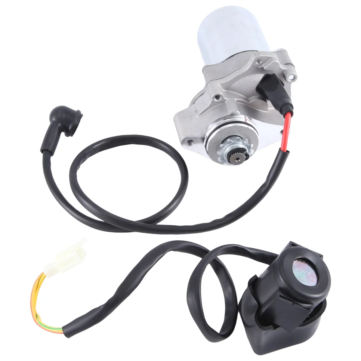 Motorino Di Avviamento E Relè Solenoide Per 50Cc 70 Cc 90Cc 100Cc 110Cc 125Cc Atv Dirt Bikes Go Kart Cinese Pit Bike Quad 4 Wh