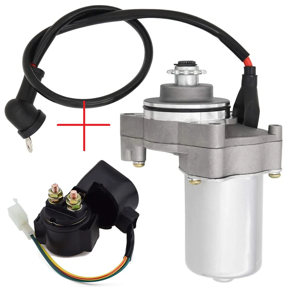 For 50Cc 70Cc 90Cc 100Cc 110Cc 125Cc Dirt Bikes Go Karts Atvs Pit Bike Wave 125 Engine Hondaa Starter Motor+Solenoid Relay