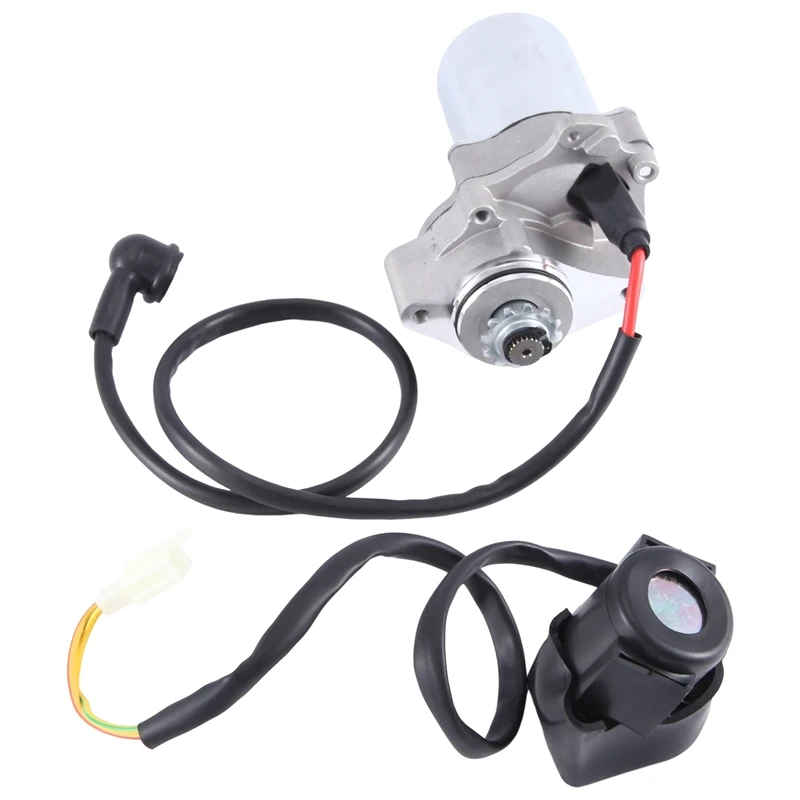 Motorino Di Avviamento E Relè Solenoide Per 50Cc 70 Cc 90Cc 100Cc 110Cc 125Cc Atv Dirt Bikes Go Kart Cinese Pit Bike Quad 4 Wh