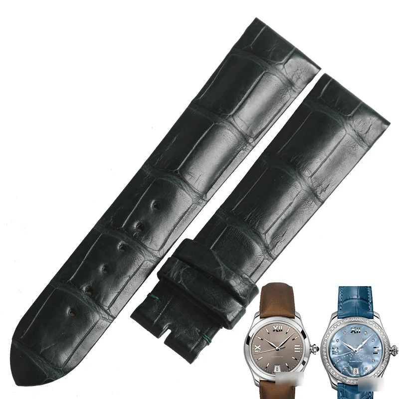 Wentula Cinturini Per Glashotte Original Alligator Skin /Crocodile Grain Watch Band Donna