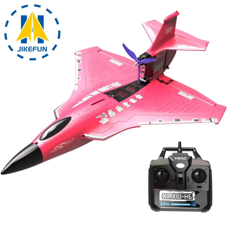 Jikefun H650 Rc Aereo 65Cm Motore Brushless Telecomando Aereo 6Ch Ala Fissa Aliante Giocattoli All'Aperto Per Ragazzi Per Adulti