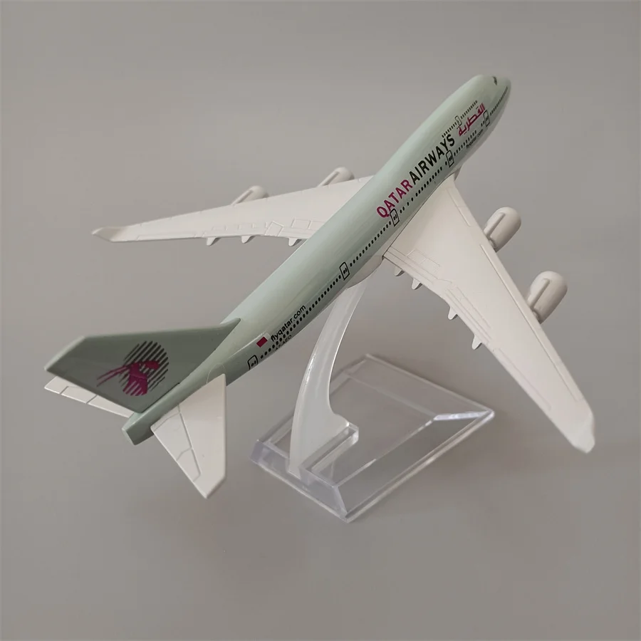 16Cm Air Qatar Airways B747 Airlines Modello Di Aeroplano Qatar Boeing 747 Airways Lega Di Metallo Pressofuso Modello Di Aereo Regali