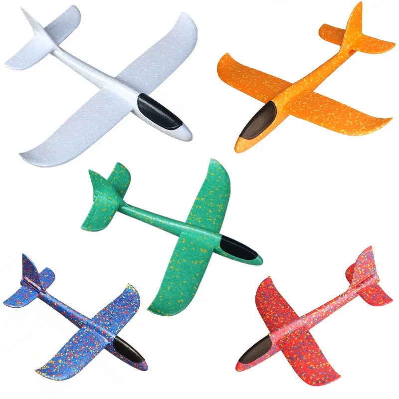 Aerei Fai Da Te 37/48 Cm Lancio A Mano Aereo Epp Foam Launch Fly Glider Model Aircraft Giocattoli Divertenti All'Aperto Per Bambini Giochi Per Feste R