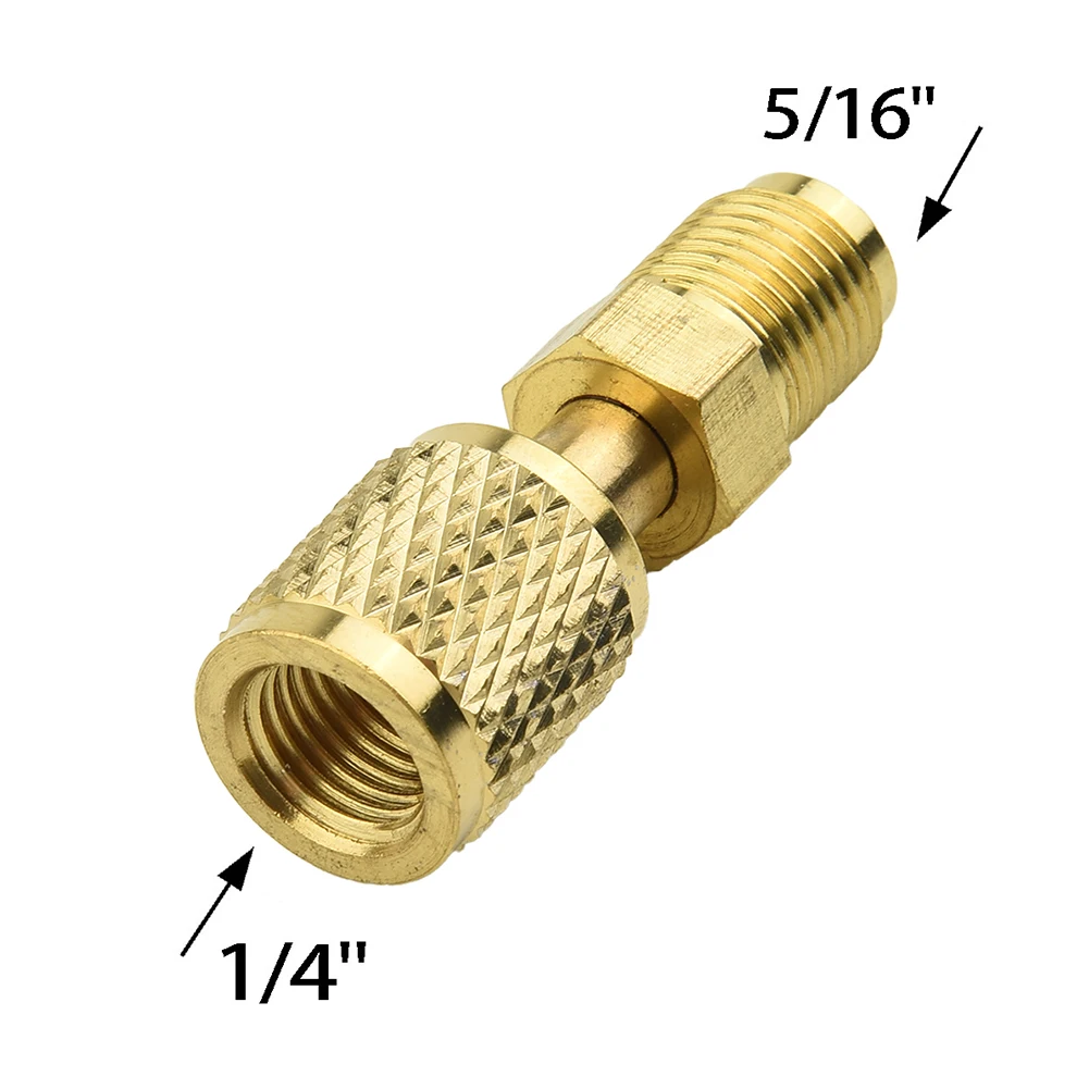 Adattatore Maschio 5/16 X F1/4 Sae Per Sistemi Di Aria Condizionata R32 R410A Femmina 5/16Xm 1/4Sae Accessori Per Aria Condizionata In Ottone