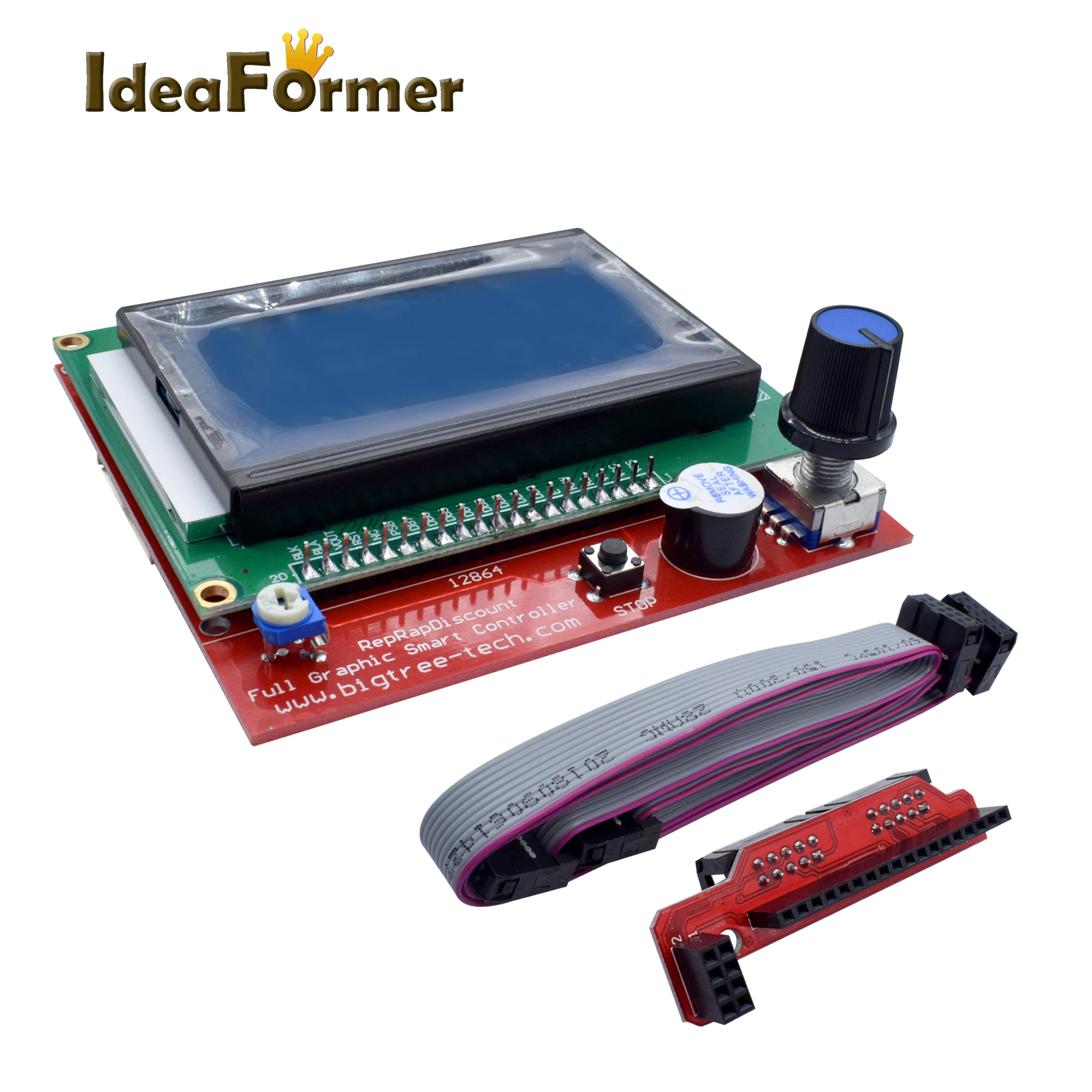 Smart Parts Ramps 1.4 Controller Schermo Di Controllo Lcd 12864 Display Monitor Scheda Madre Modulo Schermo Blu Per Stampante 3D.