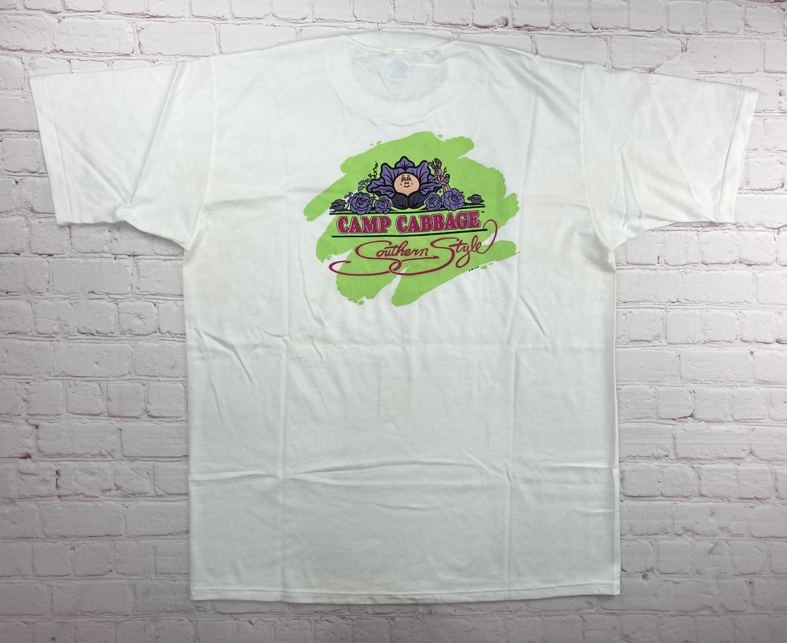 Raro Vintage Originale 1991 Cavolo Patch Bambini Camp Cavolo