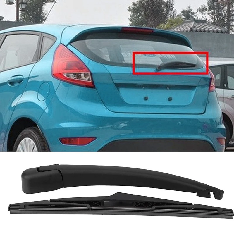 Set Braccio E Lama Tergicristallo Parabrezza Posteriore Auto Per Ford Fiesta Mk6 Mk7 St150 02-08