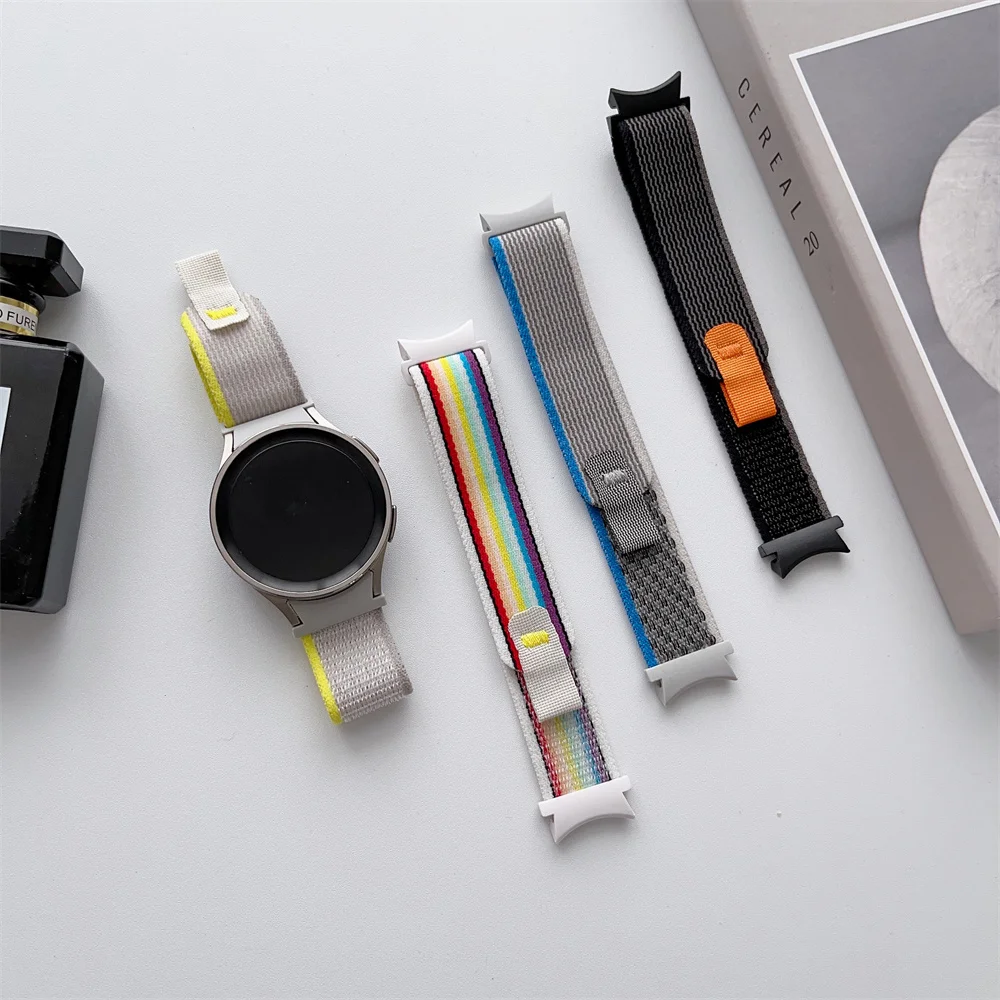 Cinturino In Nylon Compatibile Con Samsung Galaxy Watch 5 40Mm 44Mm/Galaxy Pro 5 45Mm/Galaxy Watch 4 40/44Mm/Galaxy Watch 4 Classic