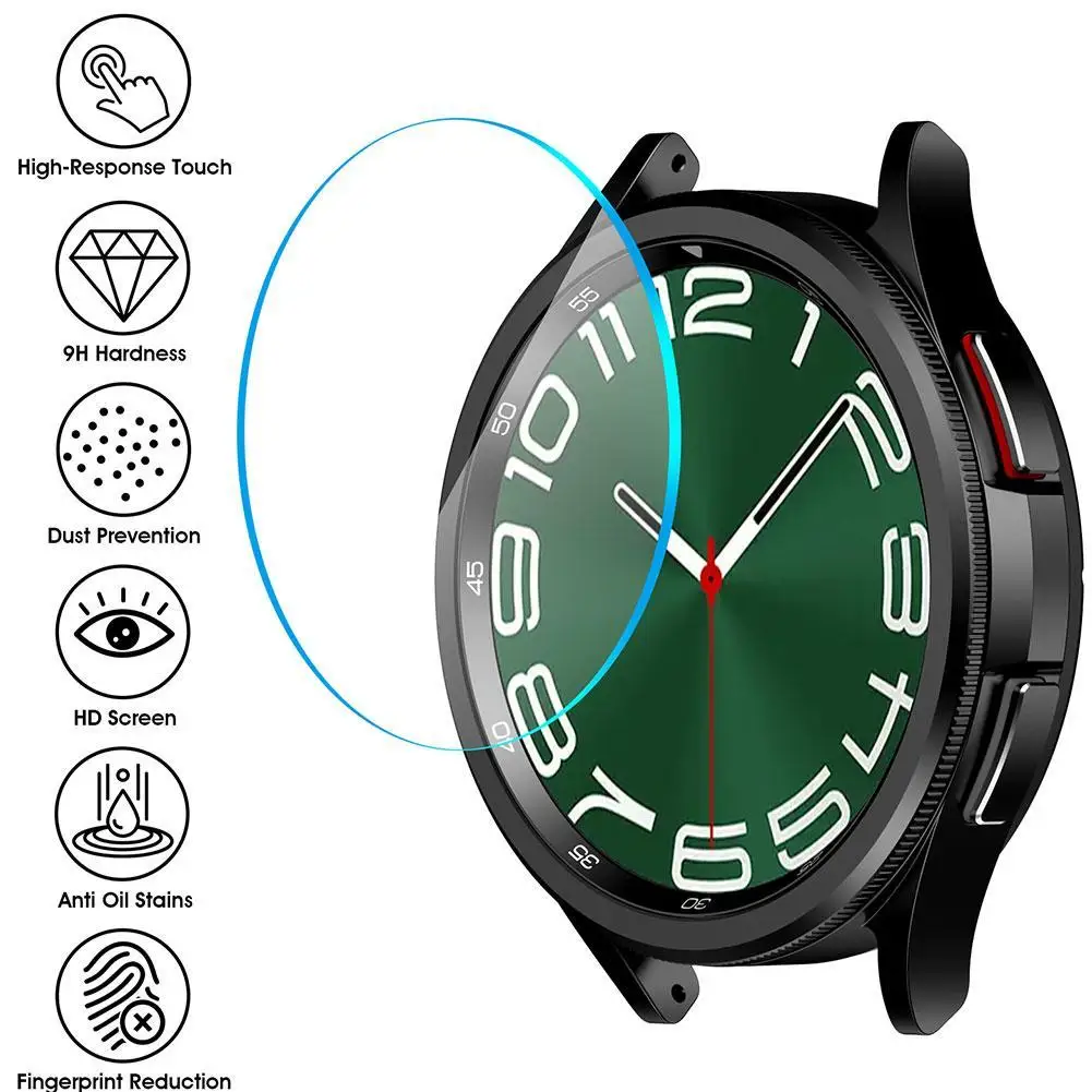 Proteggi Schermo Per Samsung Galaxy Watch6 Pellicola Temperata Per Orologio Di Alta Qualità Per Samsung Watch6 40/43/44/47Mm Pellicola Protettiva Novi