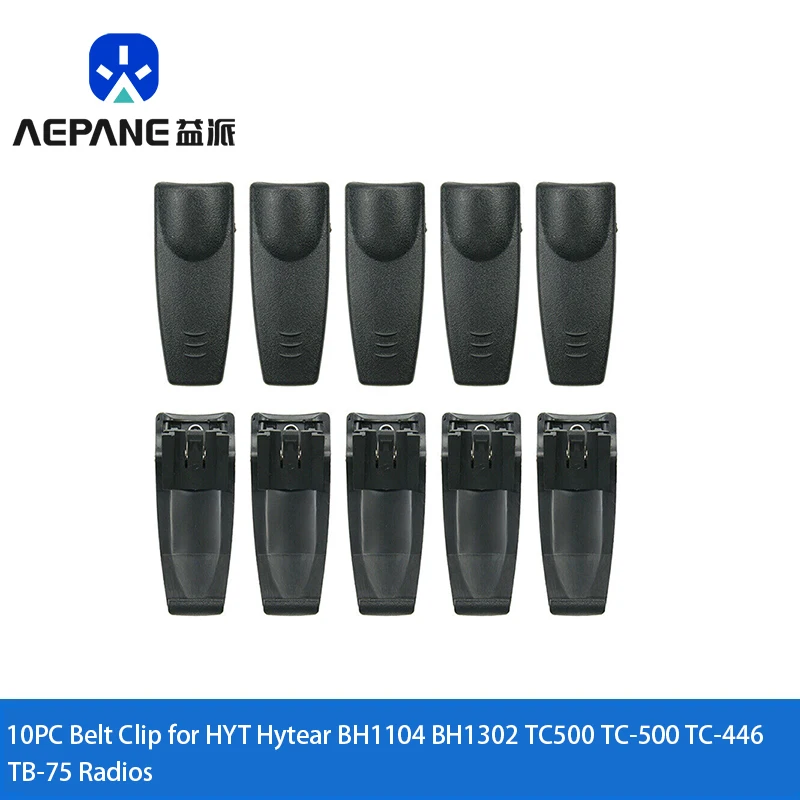 Clip Da Cintura 10Pc Per Radio Hyt Hytear Bh1104 Bh1302 Tc500 Tc-500 Tc-446 Tb-75