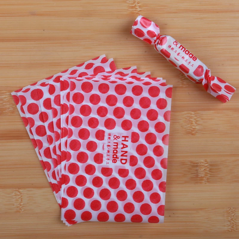 Aq 500 Pz/Lotto Red Dots Decoration Festival Party Fatti In Casa Candy Torrone Wrapping Paper Quotidiano Fai Da Te Sugar Wrap Twisting Wax Paper