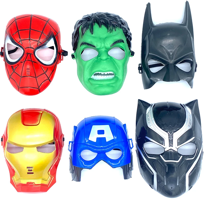 New Marvel Avengers 3 The Avengers Action Figure Toys Maschere Da Supereroe Spiderman Iron Man Hulk Cartoon Party Mask Maschera Cosplay