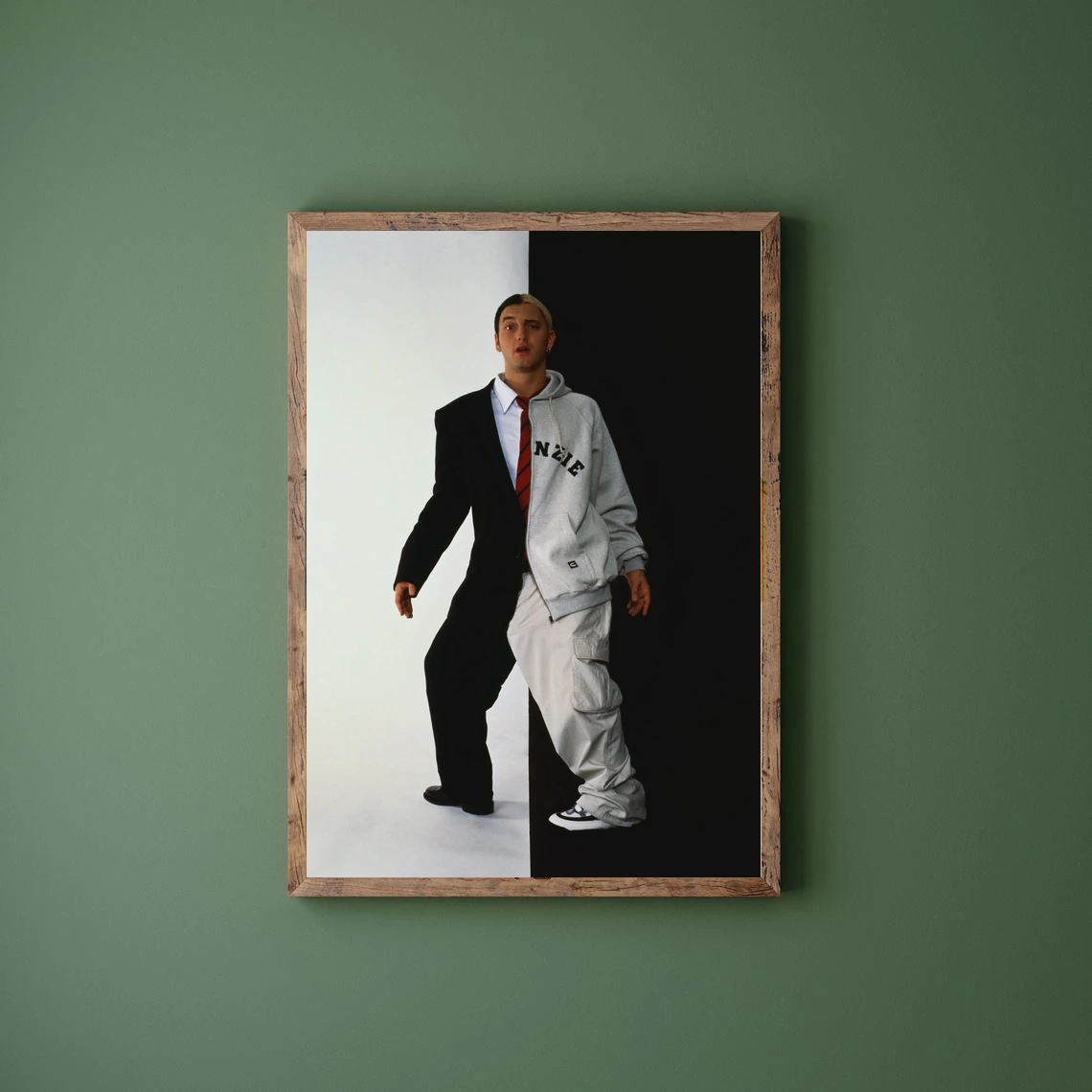 Eminem Poster Music Album Canvas Poster Art Hip Hop Rapper Pop Music Star Home Wall Painting Decoration (No Frame)