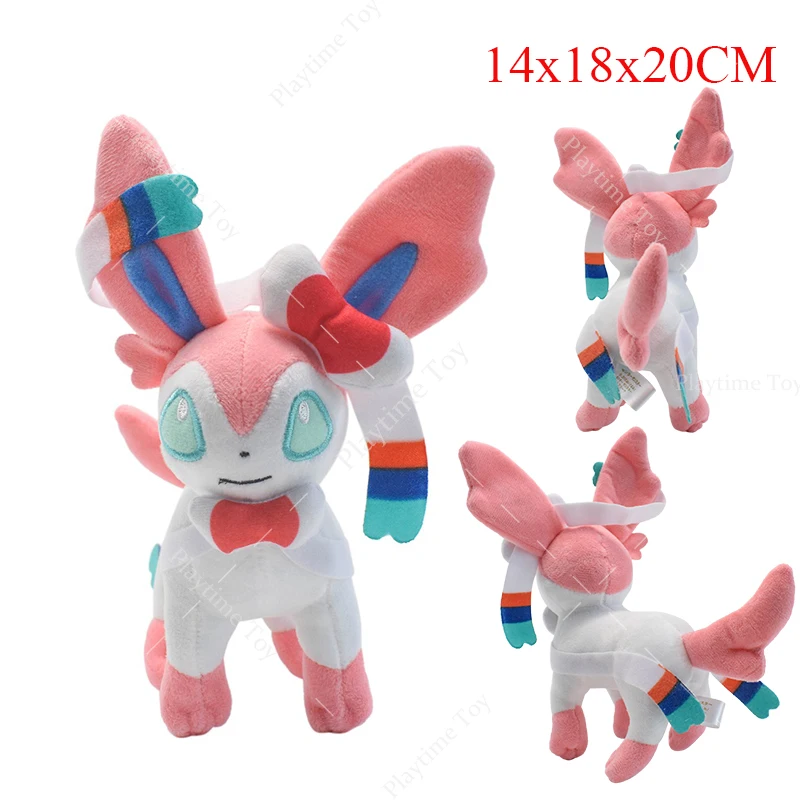 18Cm Pokemon Sylvion Peluche In Piedi Eevee Shiny Umbreon Vaporeon Espeon Peluche Bambola Regali Di Compleanno