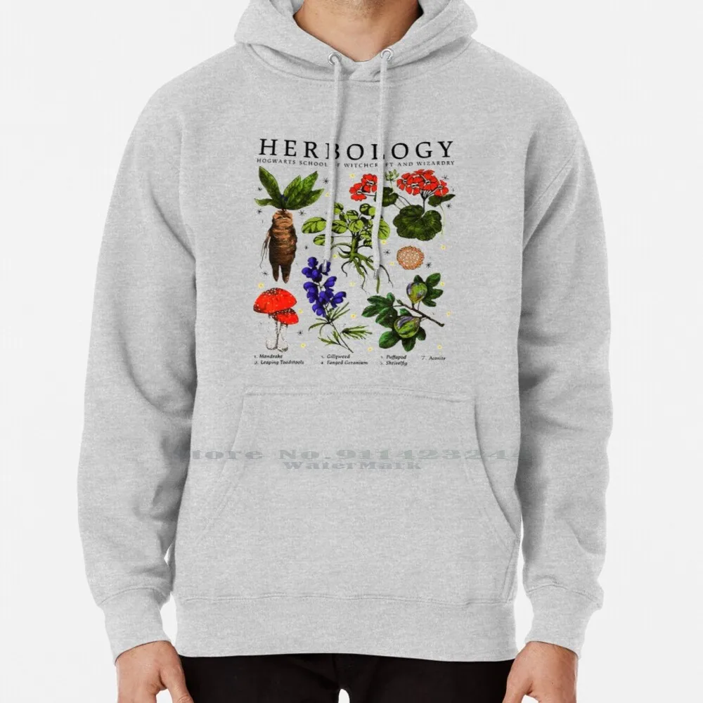 Herbomology Plants Felpa Con Cappuccio Maglione 6Xl Cotone Herboly Plants Hp Magical Plant Plant Mom Mandrake Draco Malfoy Flowers Leaping
