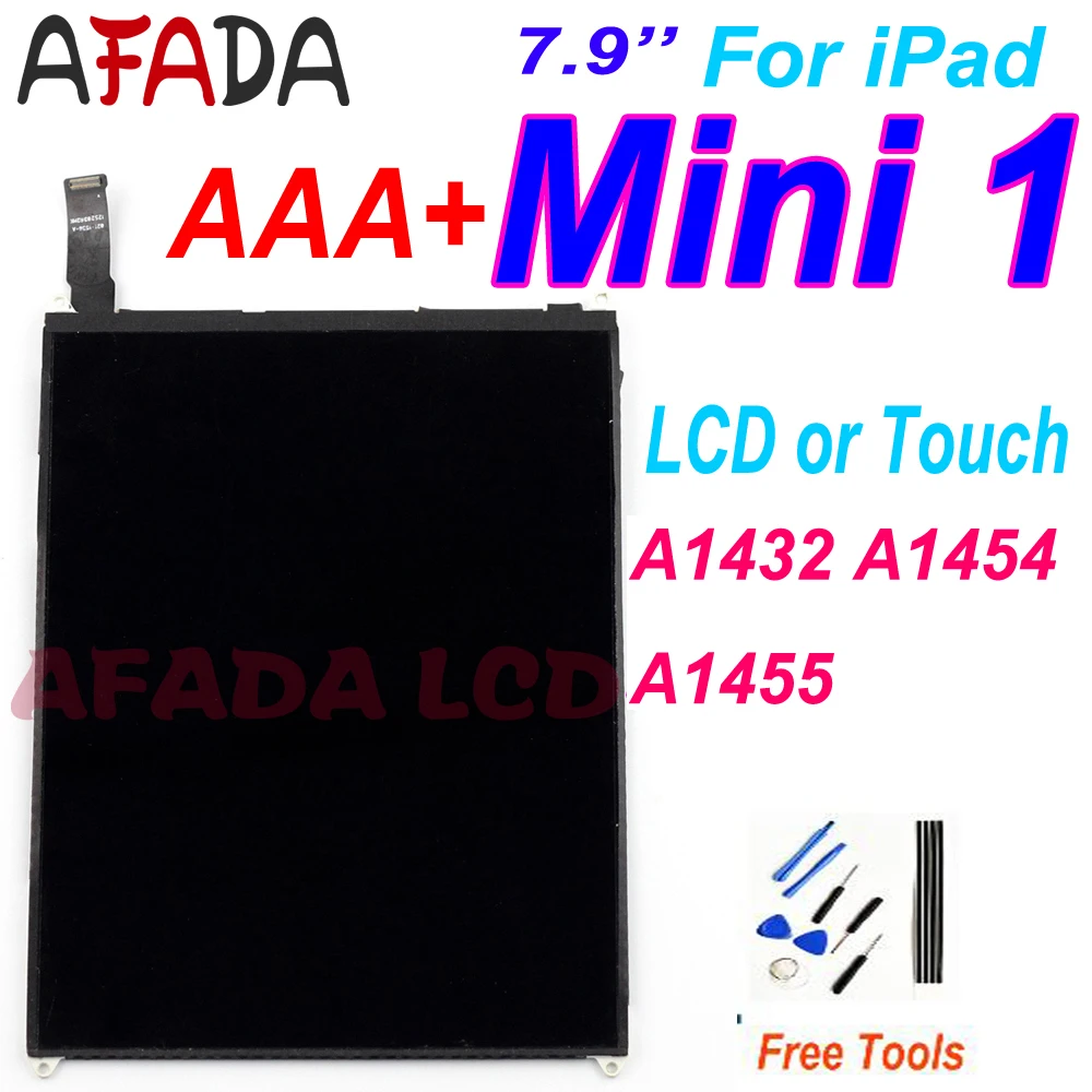 Afada Lcd 7.9 "Per Ipad Mini Mini1 A1432 A1454 A1455 Display Lcd Touch Screen Digitizer Vetro Per Mini 1 Touch Screen