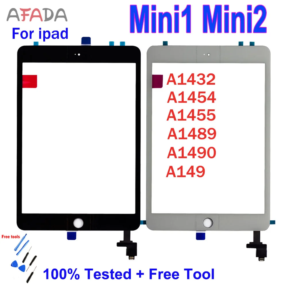 Afada Lcd 7.9 "Vetro Frontale Per Ipad Mini Mini1 A1432 A1454 A1455 Lcd Touch Screen Digitizer Vetro Per Mini 1 Touch Screen