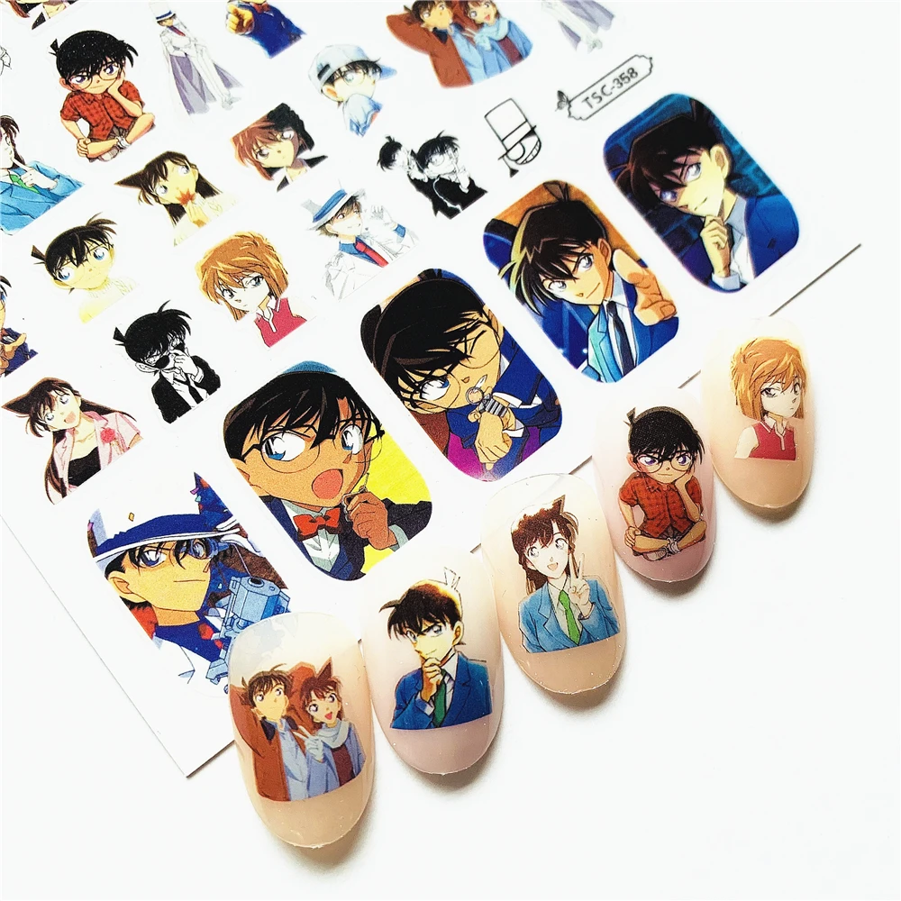 Più Nuovo Tsc-358-359-360 Charismatic Guy Series 3D Nail Art Sticker Nail Decal Stamping Export Japan Progetta Strass