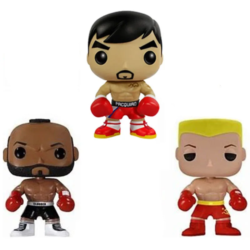 Funko Film Pop Rock Clubber Lang #20 Ivan Drago #21 Manny Pacquiao #37 Pvc Action Figure Pop Giocattoli Collezione Bambole Regali