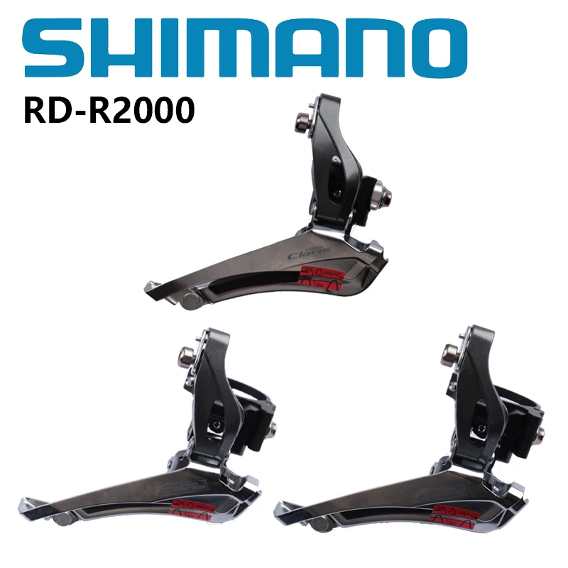 Shimano Claris R2000 Deragliatore Anteriore 2X8 Velocità Bici Da Strada Bicicletta Braze On / 31.8 /34.9 Morsetto