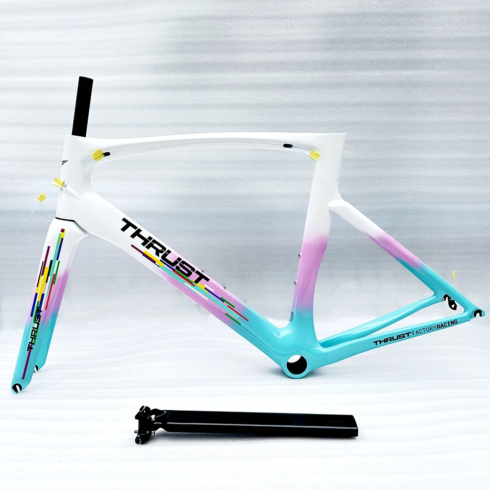 In Vendita Telaio Da Strada In Carbonio Per Bicicletta Di Spinta Aero Cyclocross Roadbike Frameset Chameleon Color 2 Anni Di Garanzia Telaio Per Bici