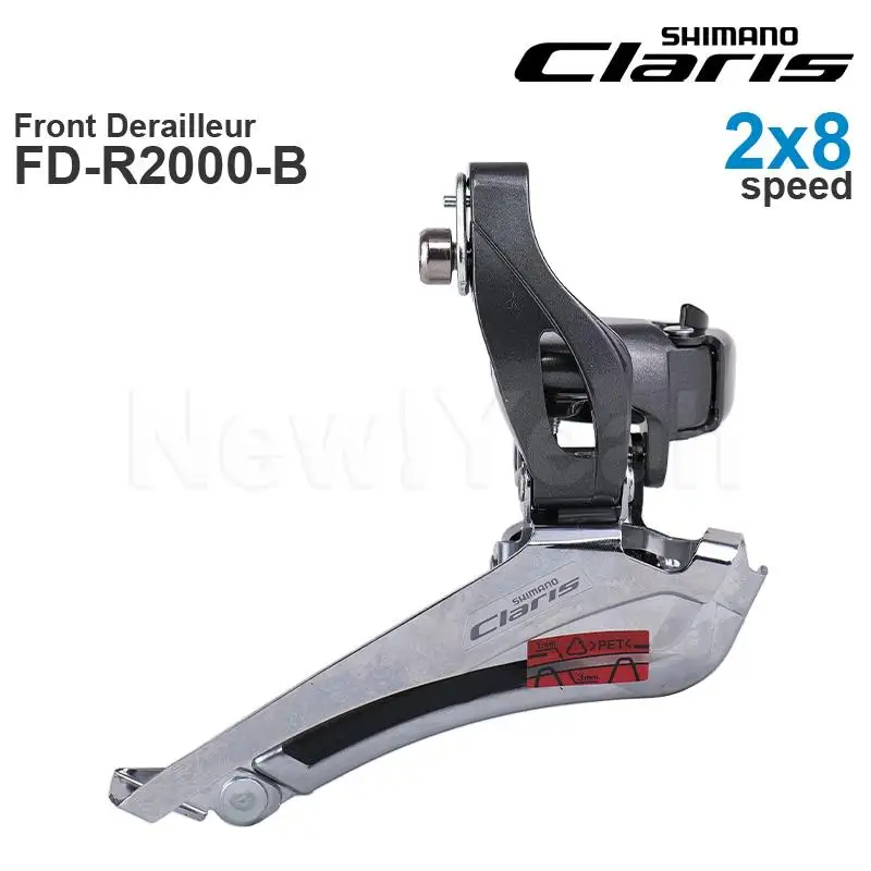 Shimano Claris R2000 2X8 Velocità Deragliatore Anteriore Fd-R2000 Morsetto Supporto Per Fascia/Brasato-On Mount Parti Di Biciclette Da Strada Fai Da T