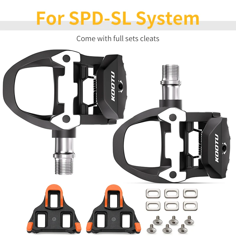 Pedali Di Bloccaggio Automatico Kootu Pedali A Clip Per Bici Da Strada Per Pedali Automatici A Clip Spd-Sl 1 Paio Di Pedali Di Bloccaggio