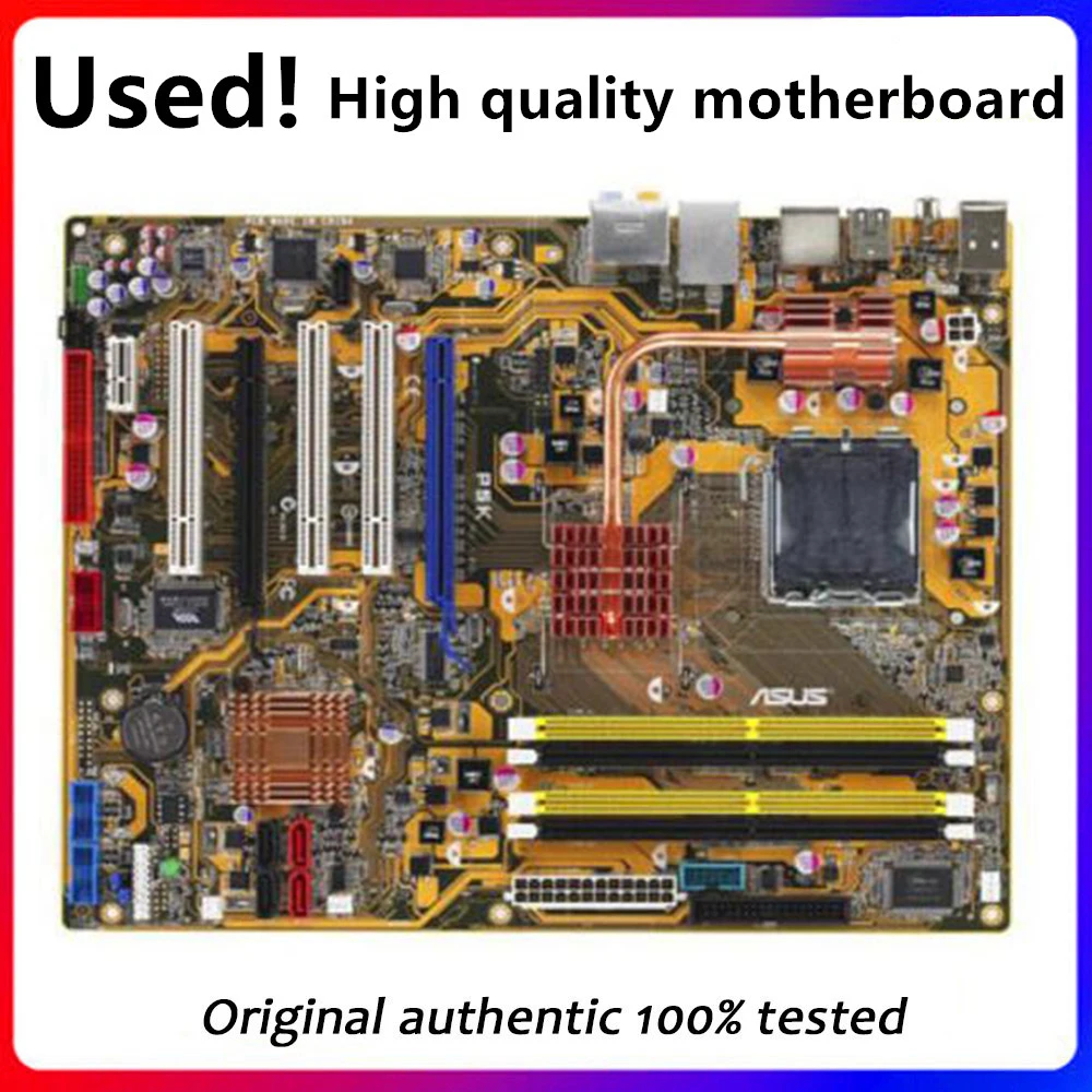 Per Scheda Madre Desktop Asus P5K Presa P35 Lga 775 Ddr2 Scheda Madre Usata Originale In Vendita