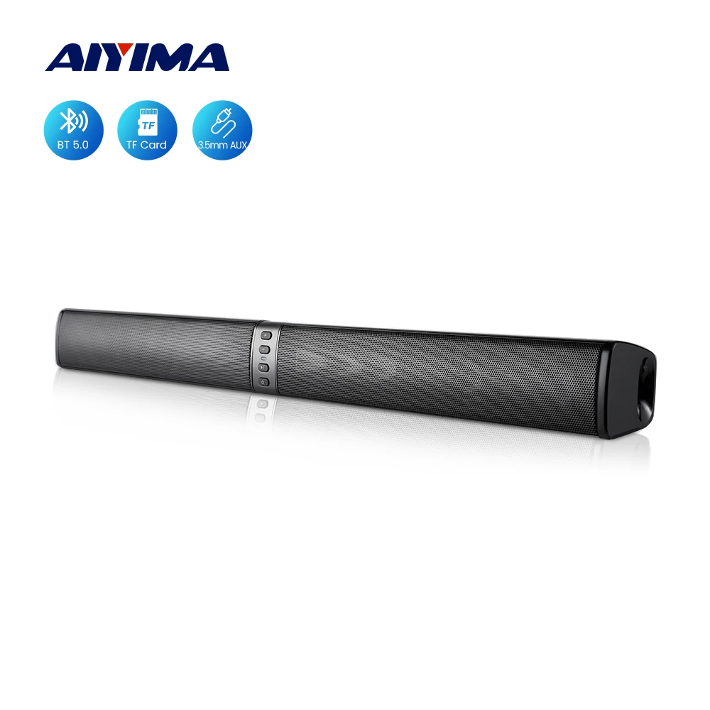 Aiyima Altoparlante Bluetooth Portatile Audio 40W Wireless Surround Soundbar Tv Altoparlante Staccabile Soundbar Pc Con Tf Fm Usb Radio