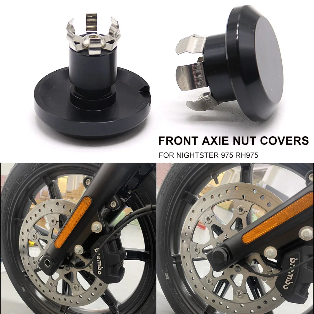 Copri Dado Assale Anteriore Nero Per Sportster S 1250 Rh 1250 Nightster 975 Rh 975 2021 2022