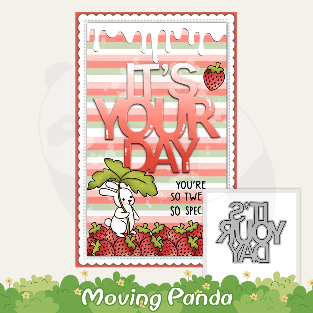 It'S Your Day Diy Metal Cutting Dies Embossed Scrapbooking Crafts Cut Dies For Handmade Cards Album Diary Best Wishes Love Gifts