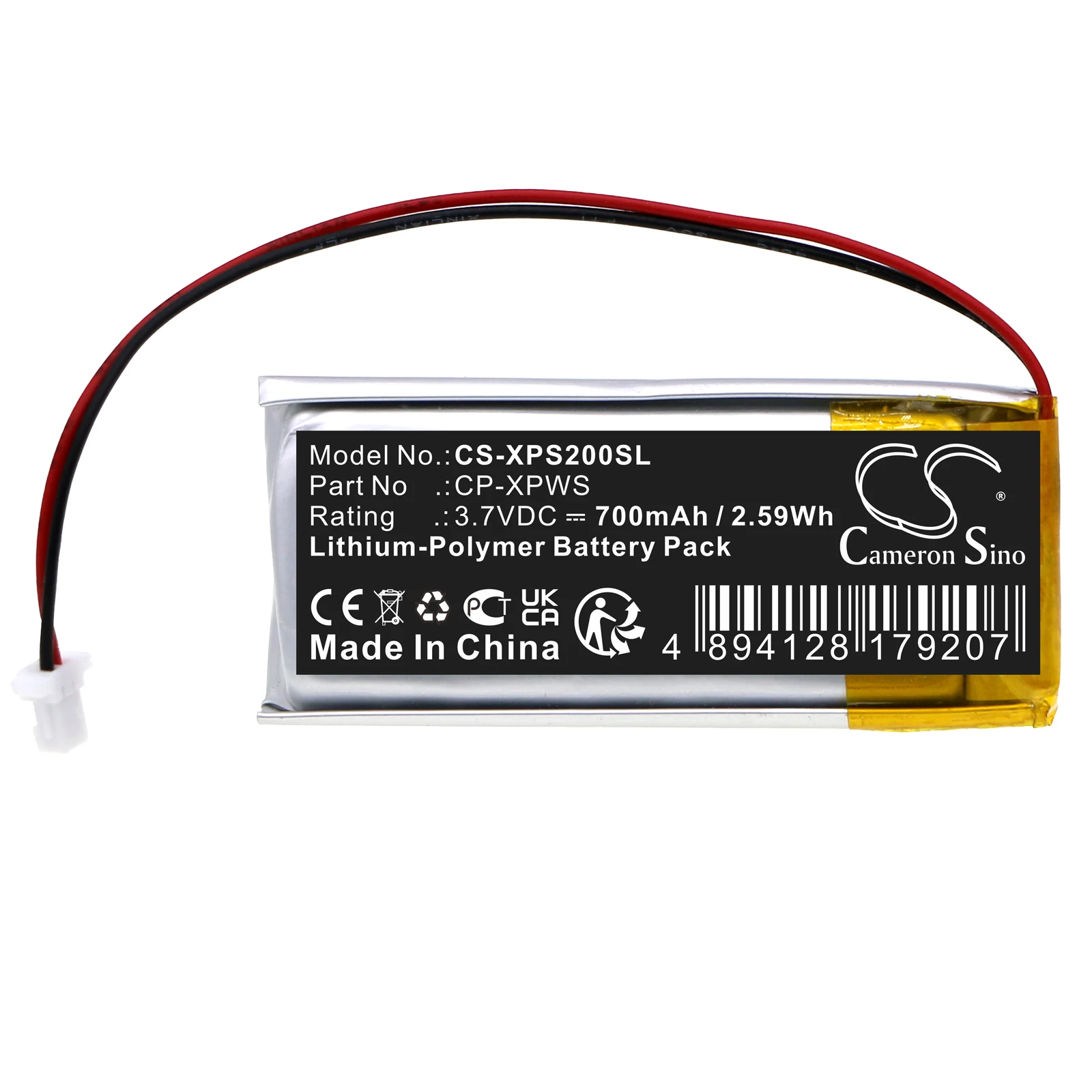 Cameron Sino 700Mah Batteria Per Xp Deus Ws1 Ws2 Ws3 Ws4 Ws5 Cp-Xpws