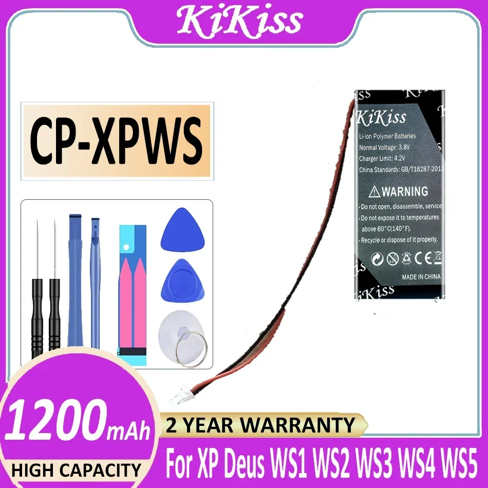 Batteria Kikiss Cp-Xpws Cpxpws 1200Mah Per Batterie Digitali Xp Deus Ws5 Ws4 Ws3 Ws2 Ws1