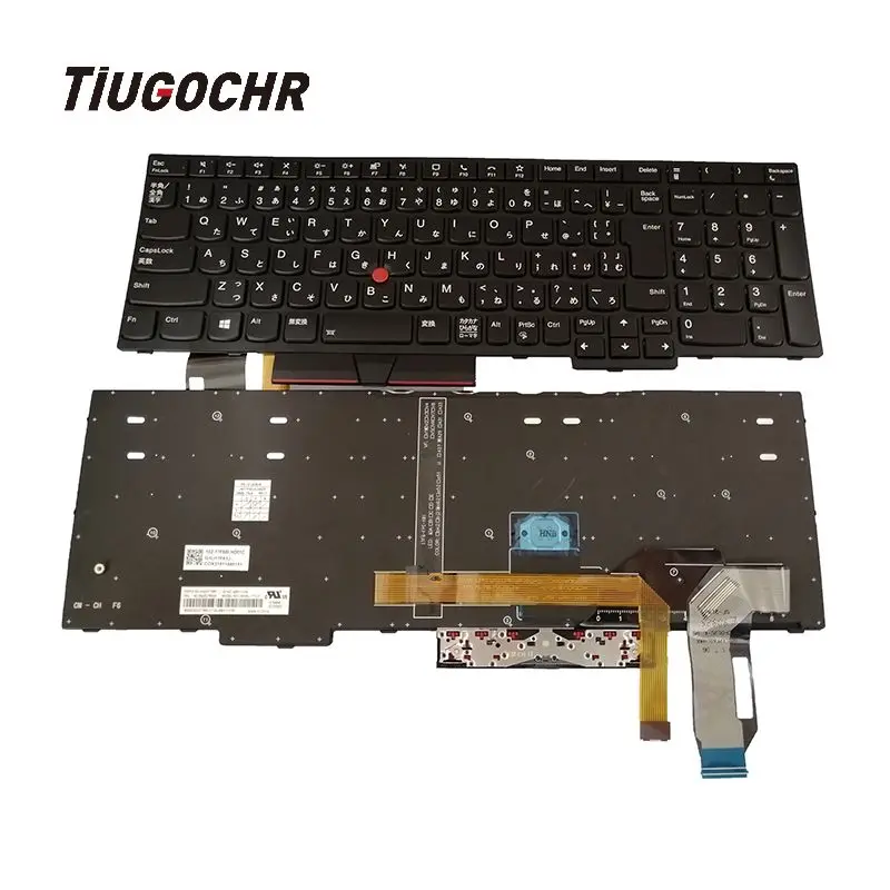 Nuova Tastiera Giapponese Jp Per Lenovo Thinkpad L580 E580 E585 E590 T590 Cornice Nera Retroilluminata