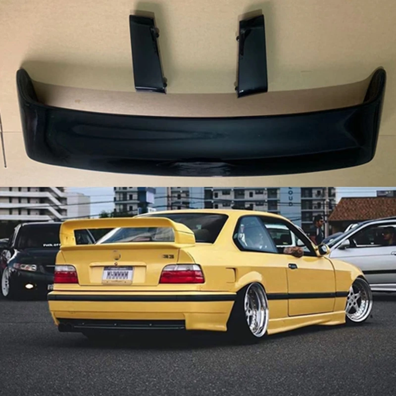Per Bmw E36 M3 Spoiler 1990-2000 Bmw Serie M3 Spoiler Con Luce Abs Plastica Materail Spoiler Non Verniciato Per Bmw E36 M3 Spoiler
