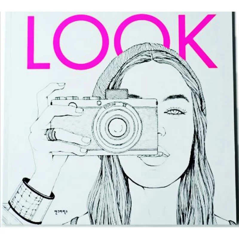 Moda Look Libri Da Colorare Per Bambini Adulti Ragazze Antistress Arte Disegno Pittura Giardino Segreto Libro Da Colorare Libros
