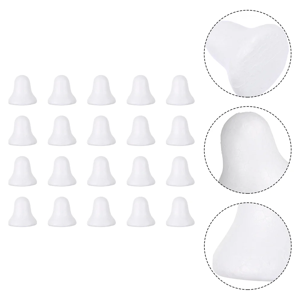Bell Christmas Diy Jingle Crafts White Ballsparty Birthday Supplies Treepolistirene Shapehanging Ornaments Decor