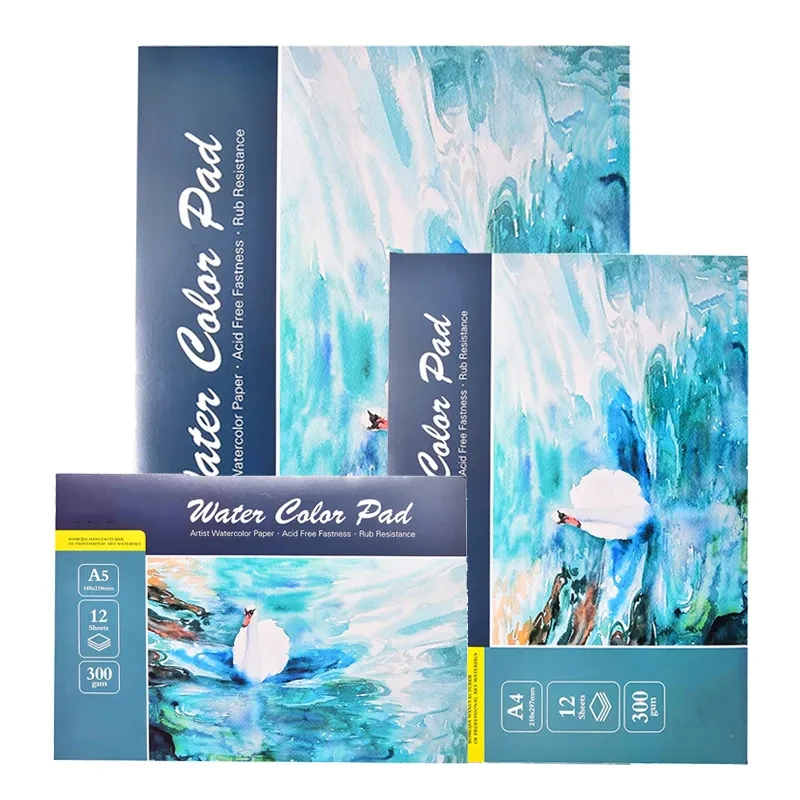 100% Cotone Acquerello Sketchbook Water Color Drawing Paper Book Student Transfer Paper Papel Para Acuarela Art Supplies