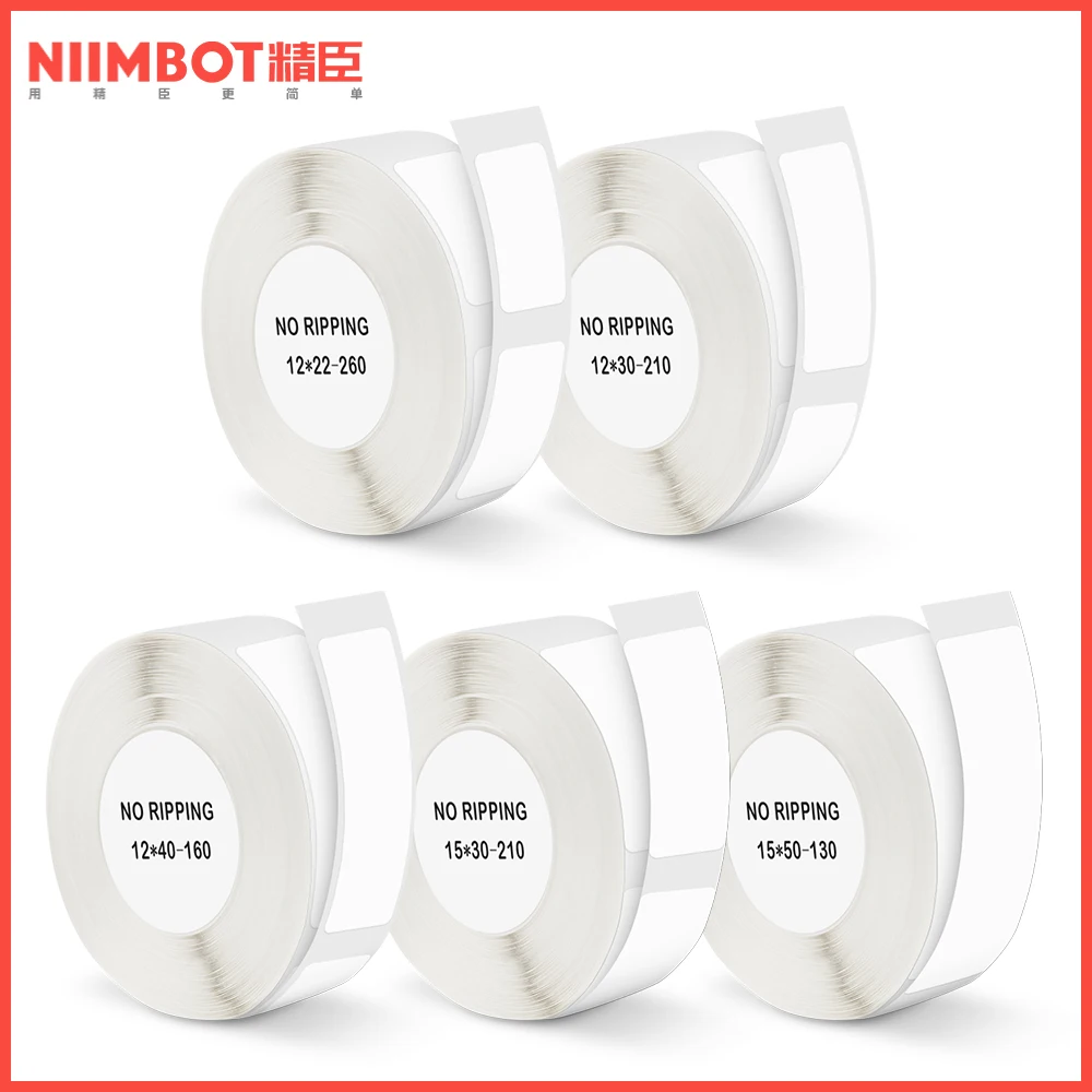 Niimbot D11 Etichetta Adesiva D110 D11 Carta Per Etichette Etichette Autoadesive Etichette Niimbot D11 Bianche Impermeabili Per Stampante Niimbot D110