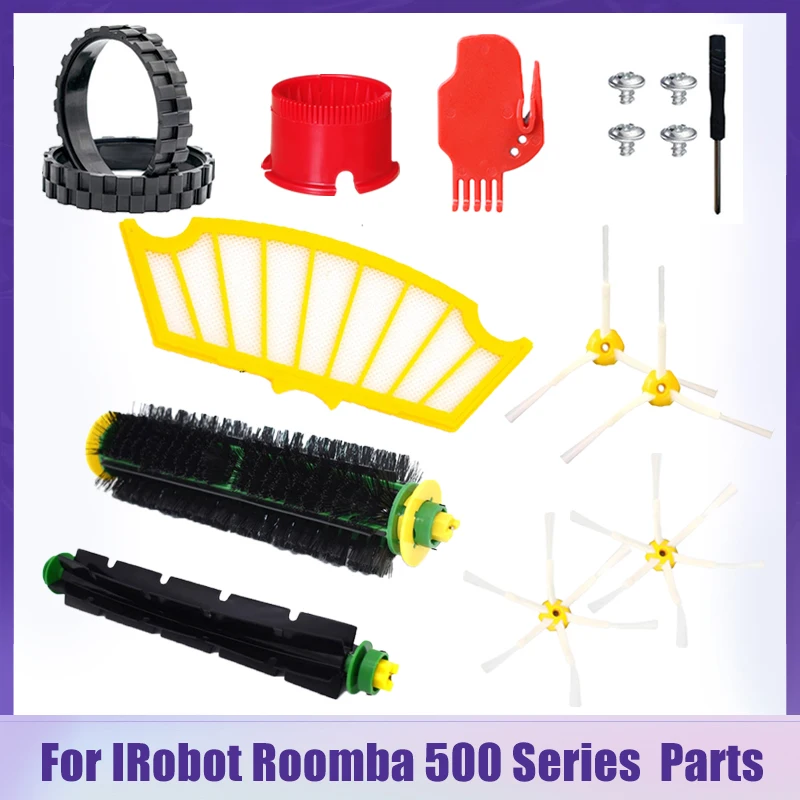 Per Irobot Roomba 500 Series 555 560 561 562 563 570 581 Accessori Per Aspirapolvere Filtro Hepa Parti Della Ruota Della Spazzola Principale/Laterale