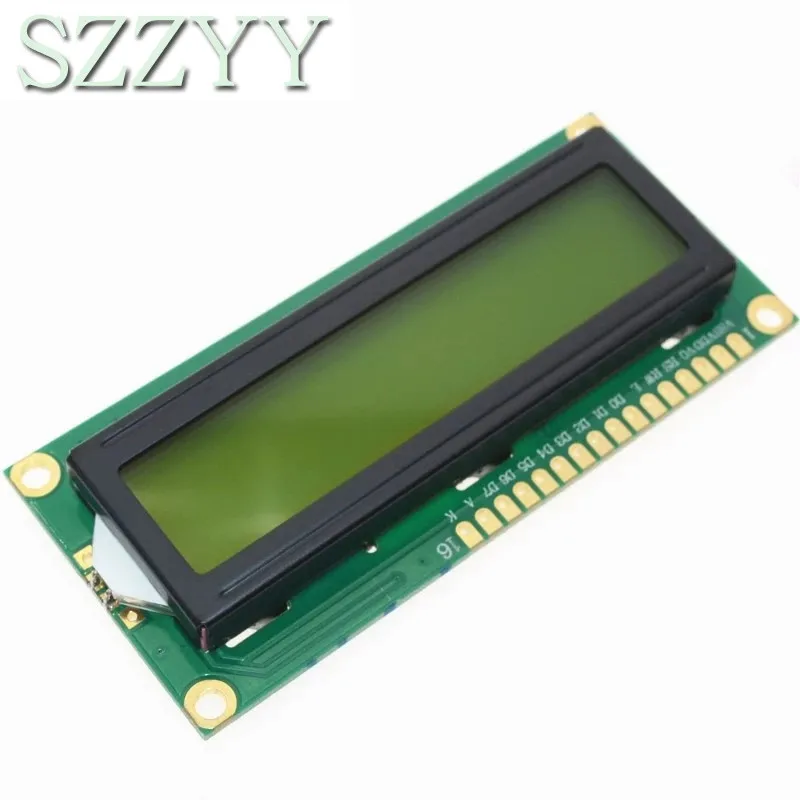 1 Pz Lcd1602 Modulo 1602 Schermo Verde 16X2 Caratteri Display Lcd Module.1602 5V Schermo Verde E Codice Bianco Per Arduino