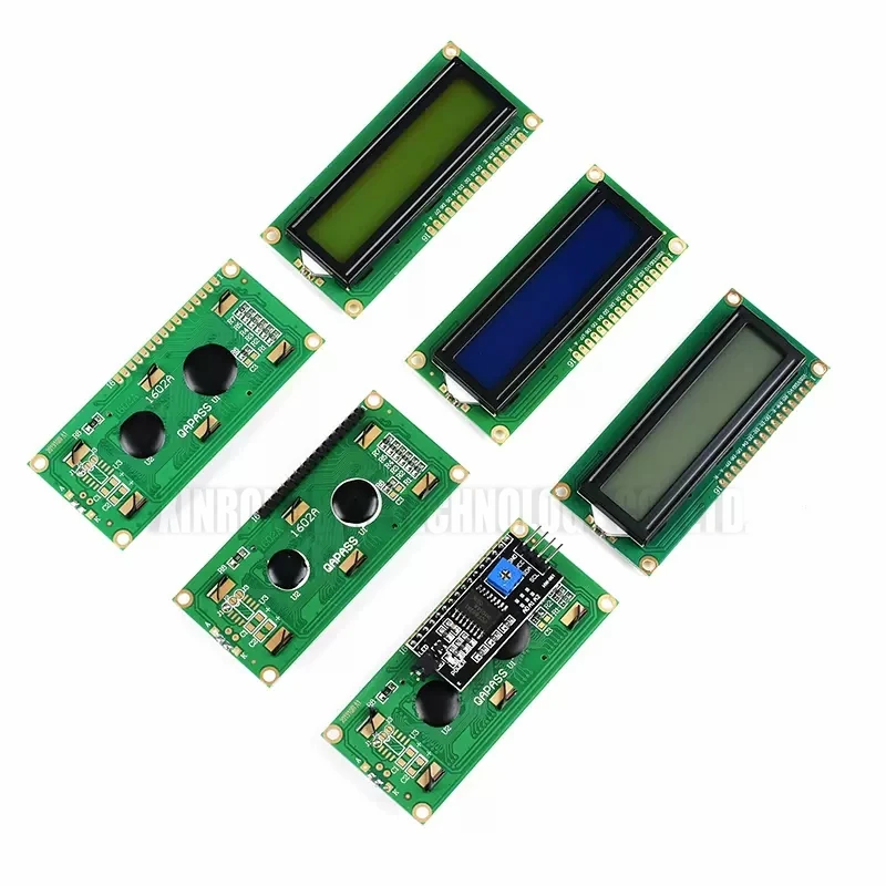 Lcd1602 1602 Modulo Lcd Blu/Giallo Schermo Verde 16X2 Caratteri Display Lcd Muslimex Pcf8574 Interfaccia Iic I2C 5V Per Arduino