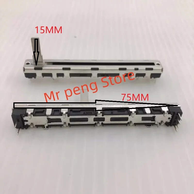 2 Pz Per Nobile Potenziometro Scorrevole 75Mm Per Yamaha Mg124Cx A50K Mixer Fader A20K D10K